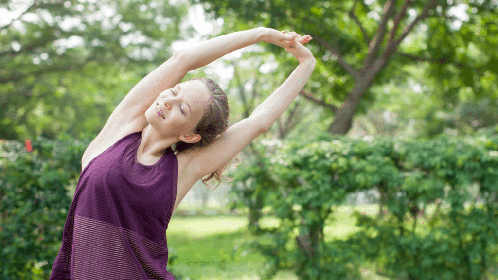 A morning stretch routine