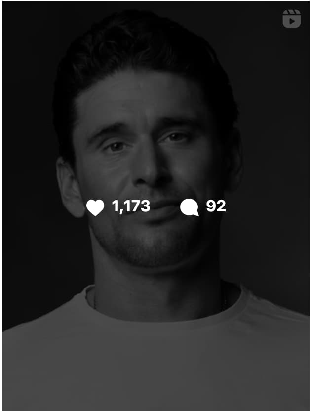 instagram screenshot ben in black and white 1173 likes and 92 comments
