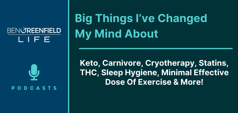 latest science and biohacking findings that have shifted Ben's perspective